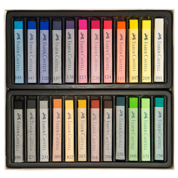 Pehmeät pastelliliidut Faber-Castell 24 väriä