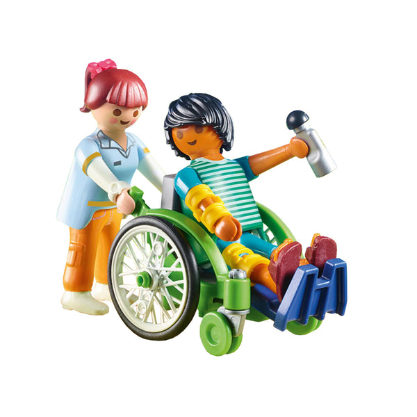Playmobil potilas pyörätuolissa