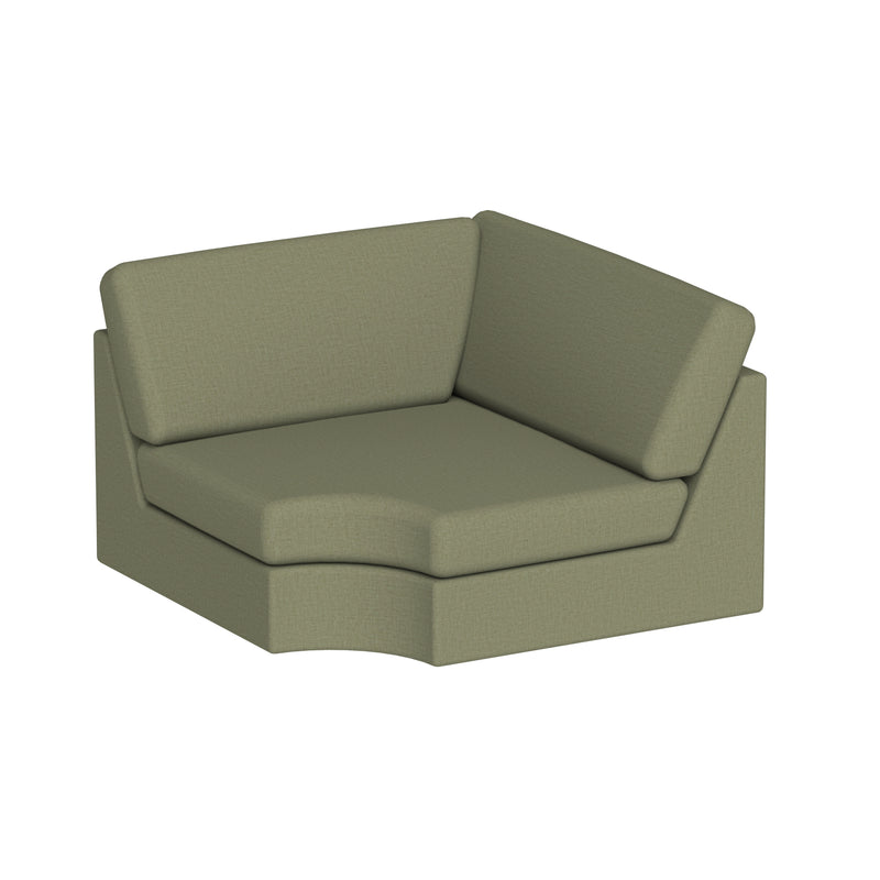 Modulaarinen sohva Move Corner pyöreä L.115 cm, kangas vouge