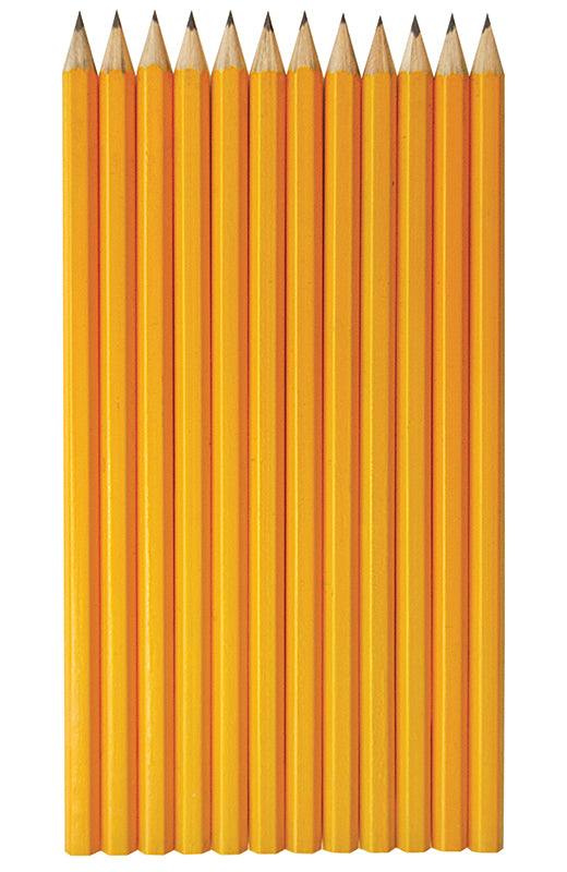 Lyijykynä keltainen HB 12 kynää