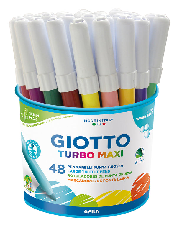 Kuitukärkikynät Giotto Turbo Maxi 48 kynää