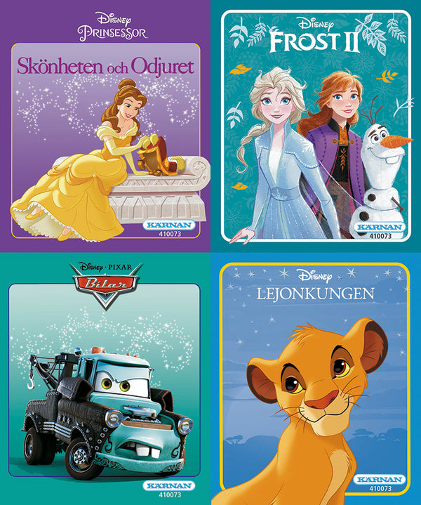 Disney minikirjat 4 erilaista
