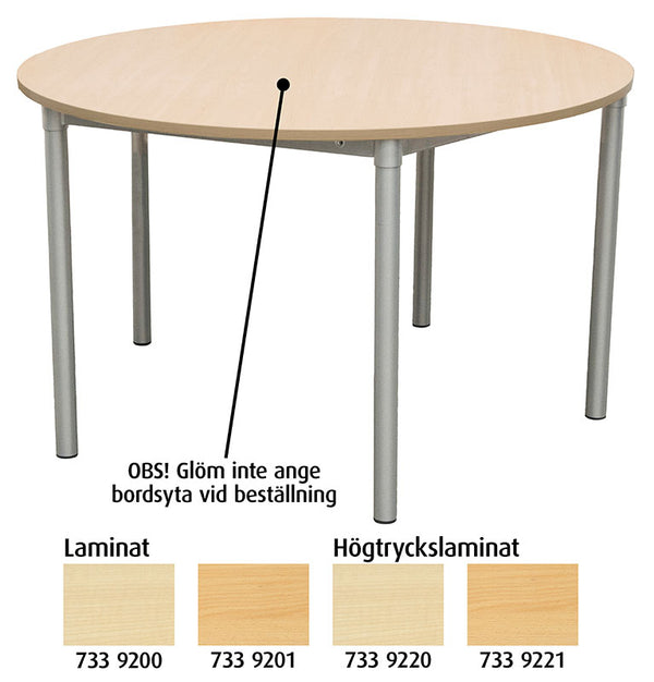 Oppilaspöytä Ø 120 cm
