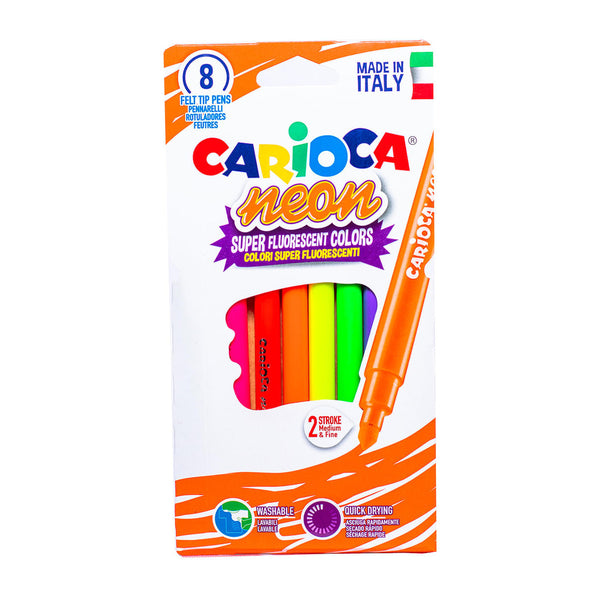 Carioca Neon -tussikynät, 8 väriä