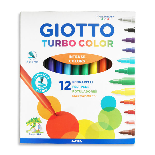 Huopakynät Giotto Turbo Color 12 väriä