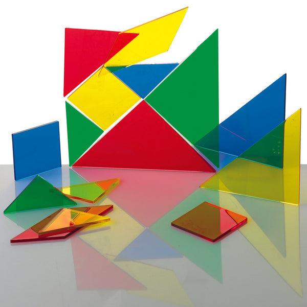 Tangram läpinäkyvä 28 kpl