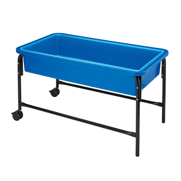Sand- och vattenleksbord blått