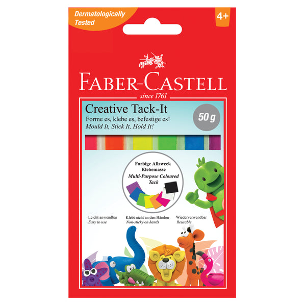 Faber-Castell Häftmassa 50 g 6 färger