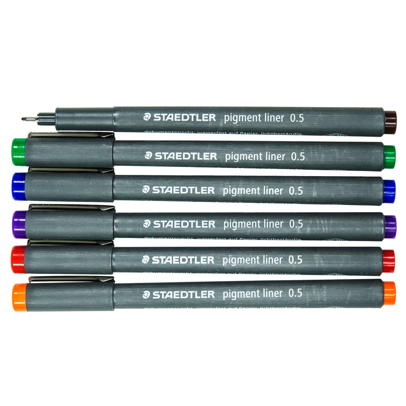 Pigmentti Liner 0,5 mm 6 väriä