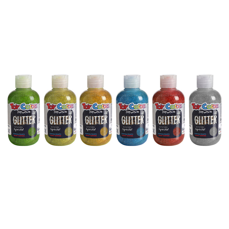 Glitter maali 6 x 250 ml