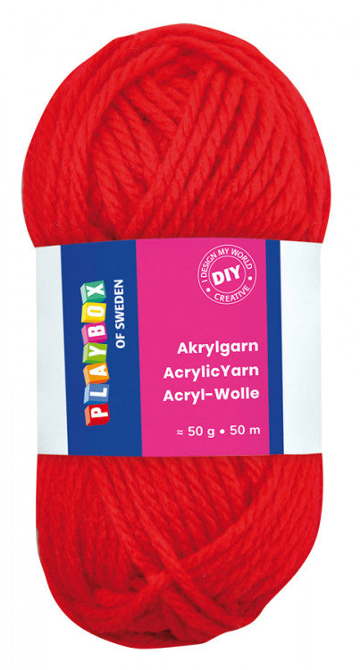 Akrylgarn vit 50 g