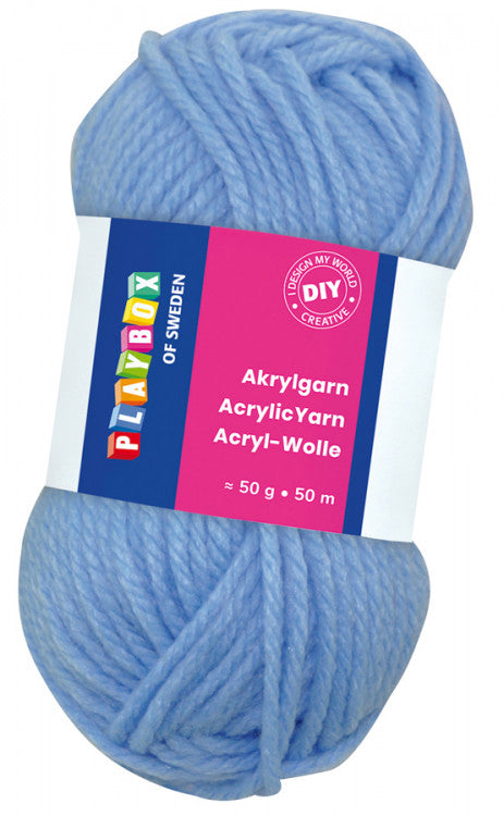 Akrylgarn vit 50 g