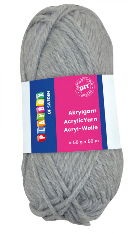 Akrylgarn vit 50 g