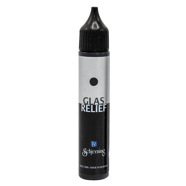 Glasmålningsfärg Relief svart 30 ml