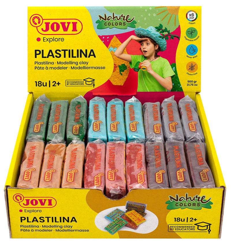 Plastilina Naturfärger 6 olika