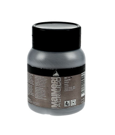 Acrilico akrylfärg silver 500 ml