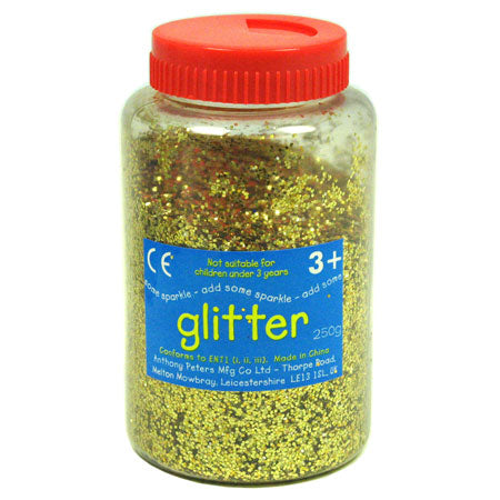 Glitterpulver silver 250 g i ströburk