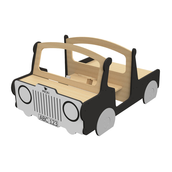 Play-huonekalujen lava-auto, musta