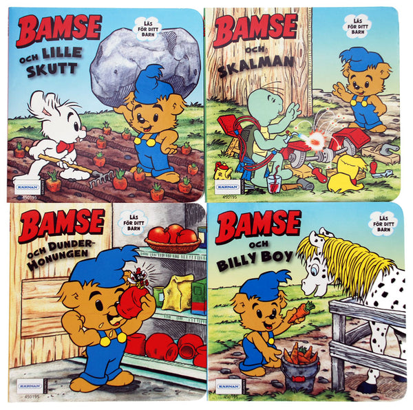 Katselukirja Bamse 4 erilaista