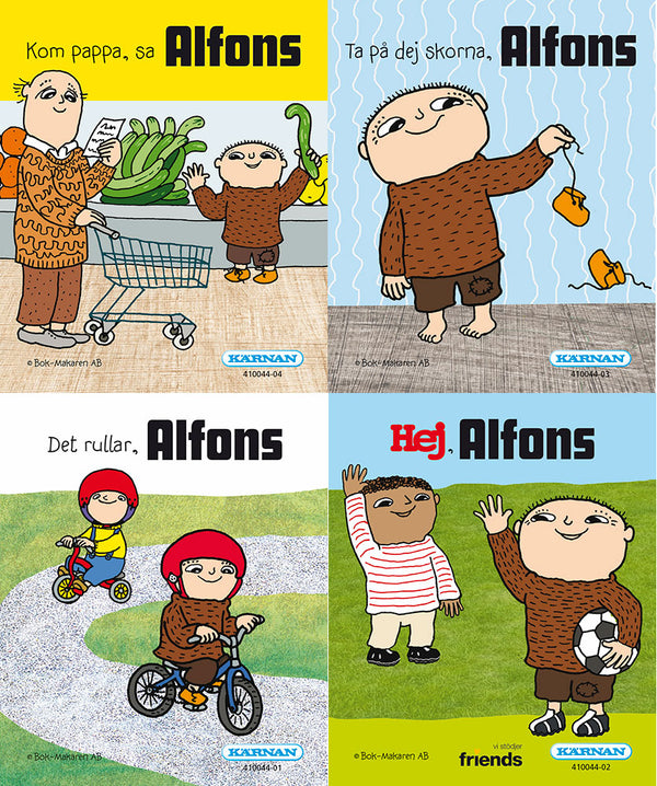 Miniböcker Alfons 4 olika