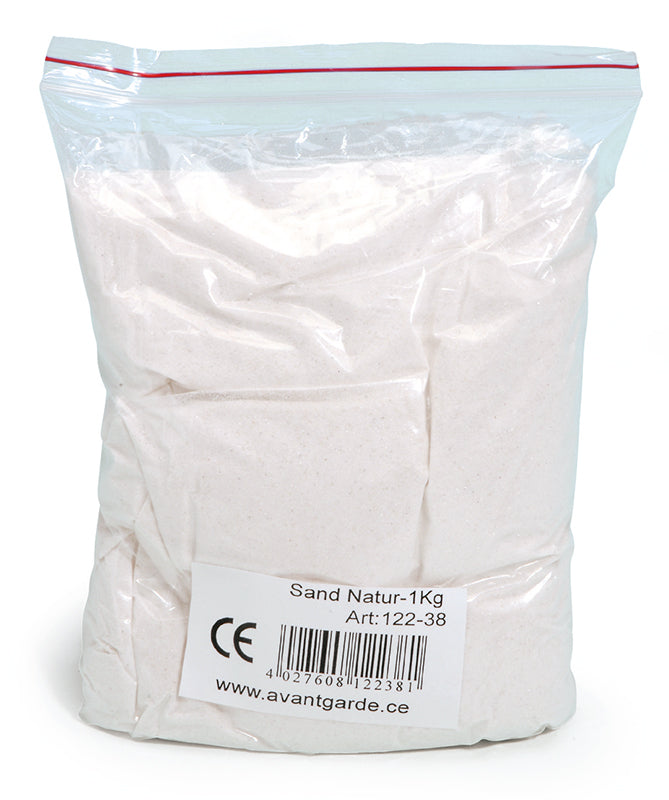 Sand till sandbricka 1 kg Natur