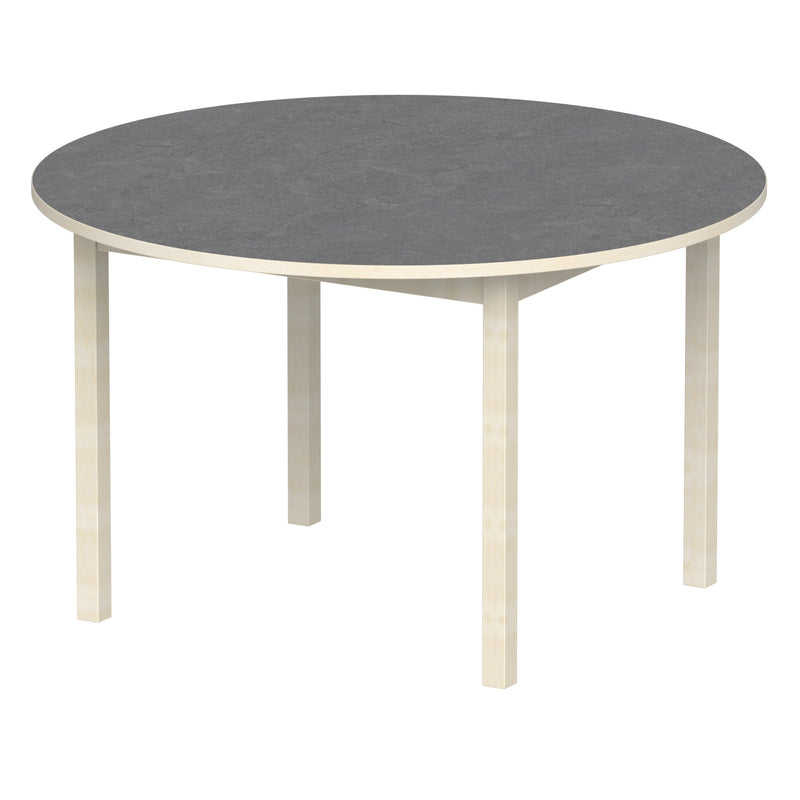 Bord Anna Tyst runt 120 cm, beige linoleum