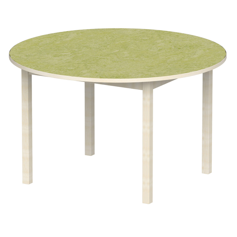 Bord Anna Tyst runt 120 cm, beige linoleum