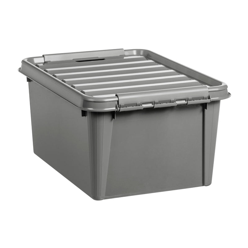 Plastbox Recycled 31, 50x39x26cm, 32 liter, grå