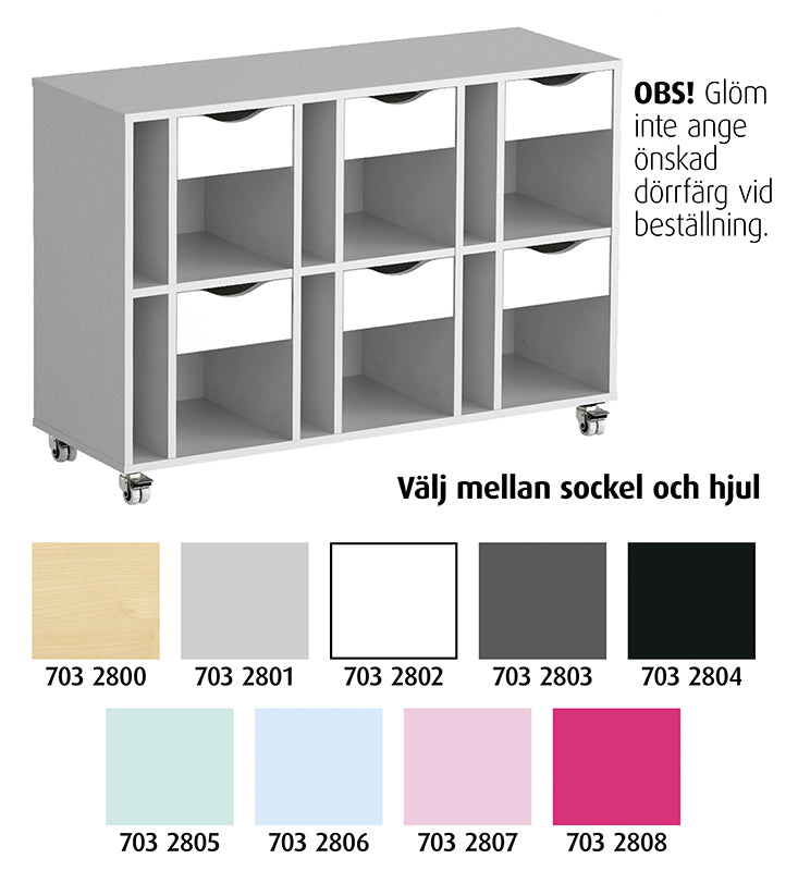 Säilytyskaappi Astrid 6+6+6 L 120 cm