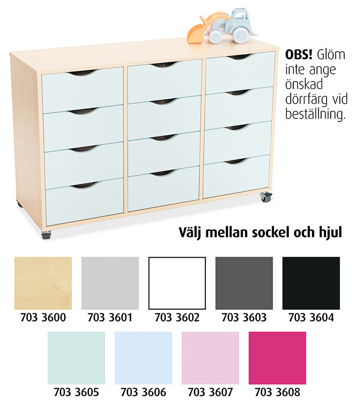 Säilytyskaappi Astrid 12 laatikkoa L 120 cm