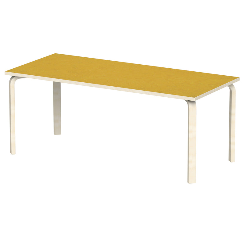 Bord Fia 180x80 cm, beige Marmoleum