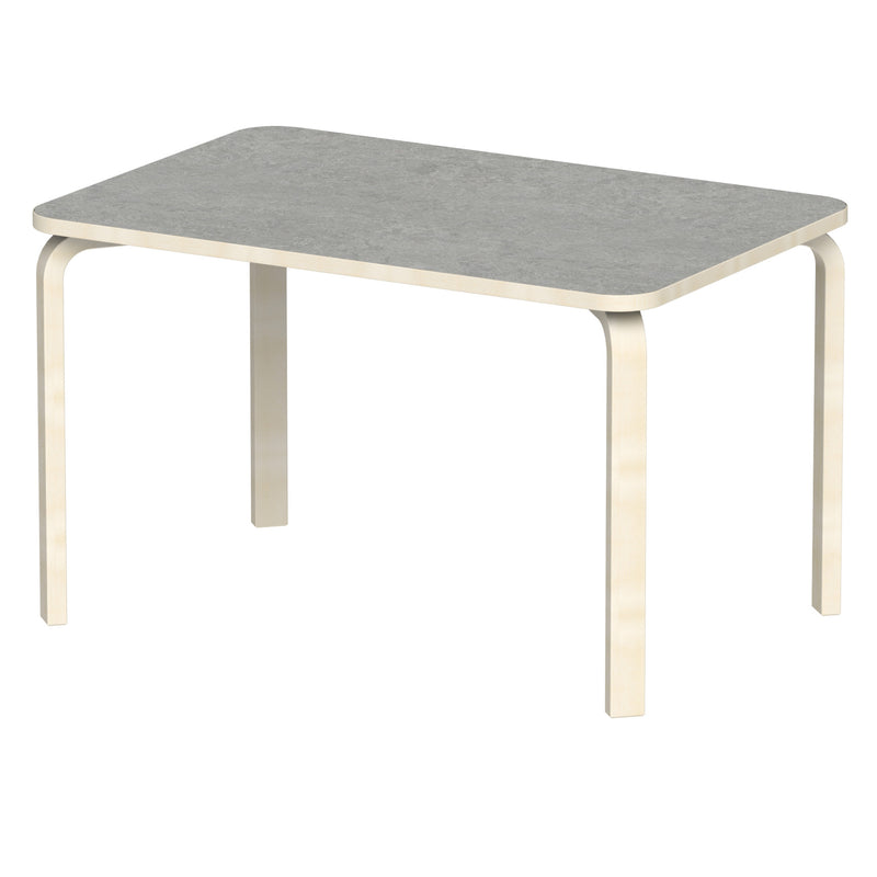 Bord Fia RH 120x80 cm, beige Marmoleum