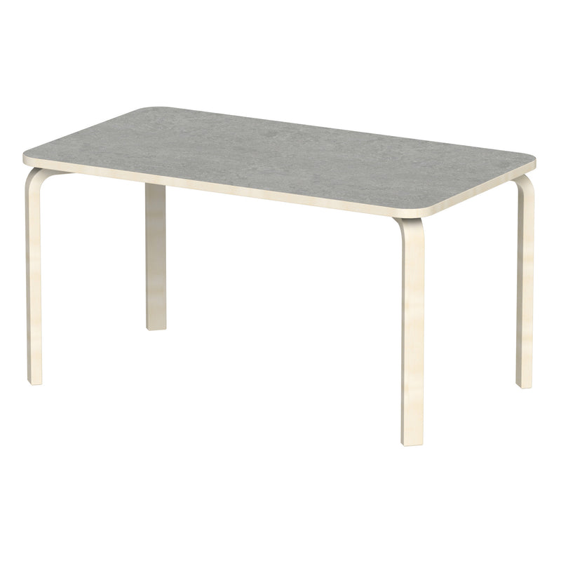 Bord Fia RH 140x80 cm, beige Marmoleum