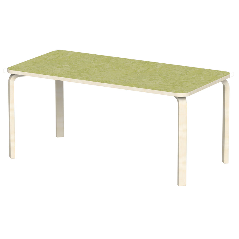 Bord Fia RH 160x80 cm, beige Marmoleum