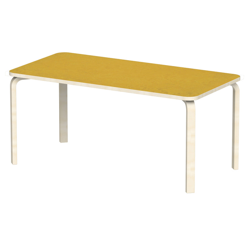 Bord Fia RH 160x80 cm, beige Marmoleum