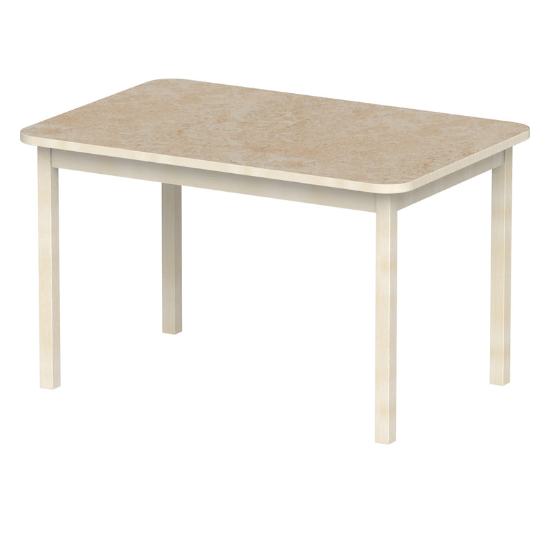 Bord Anna RH 120x80 cm, beige Marmoleum