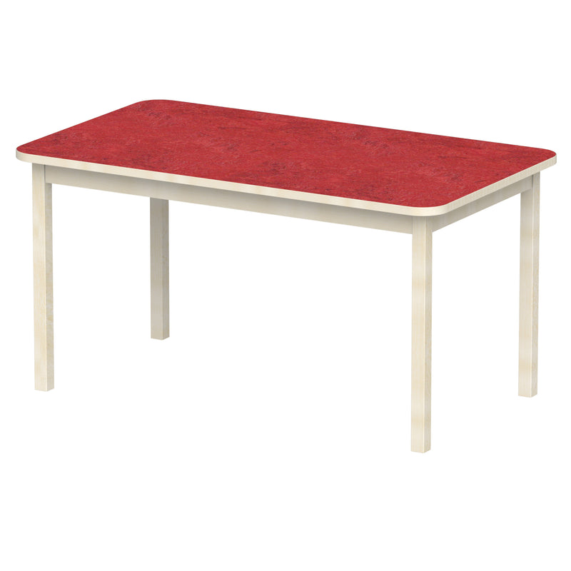 Bord Anna RH 140x80 cm, beige Marmoleum