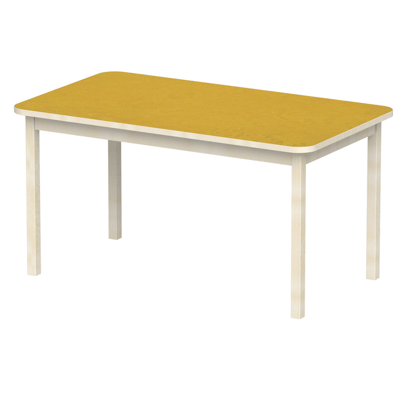 Bord Anna RH 140x80 cm, beige Marmoleum