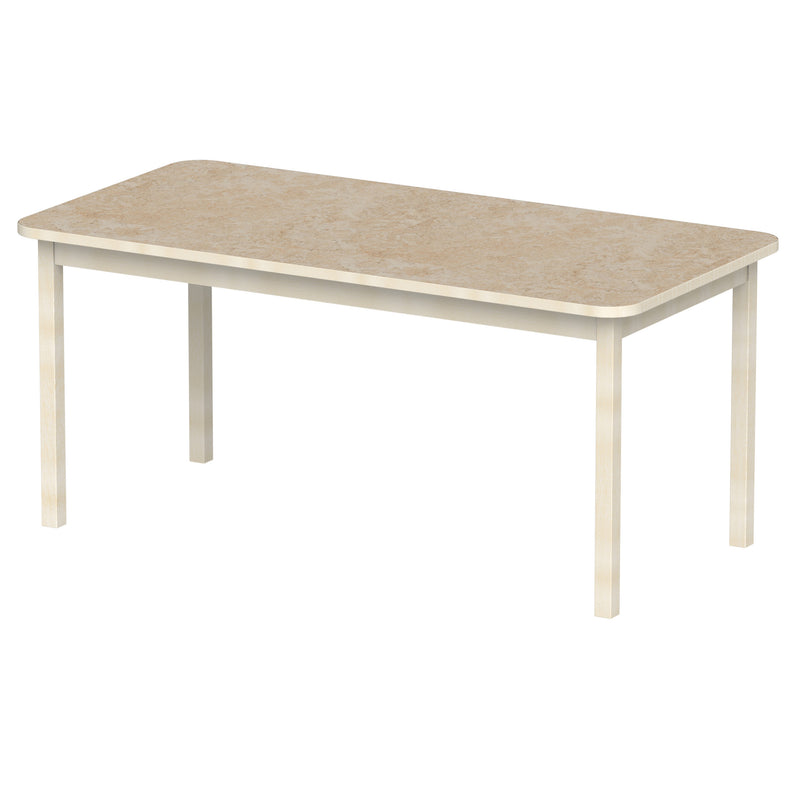 Bord Anna RH 160x80 cm, beige Marmoleum