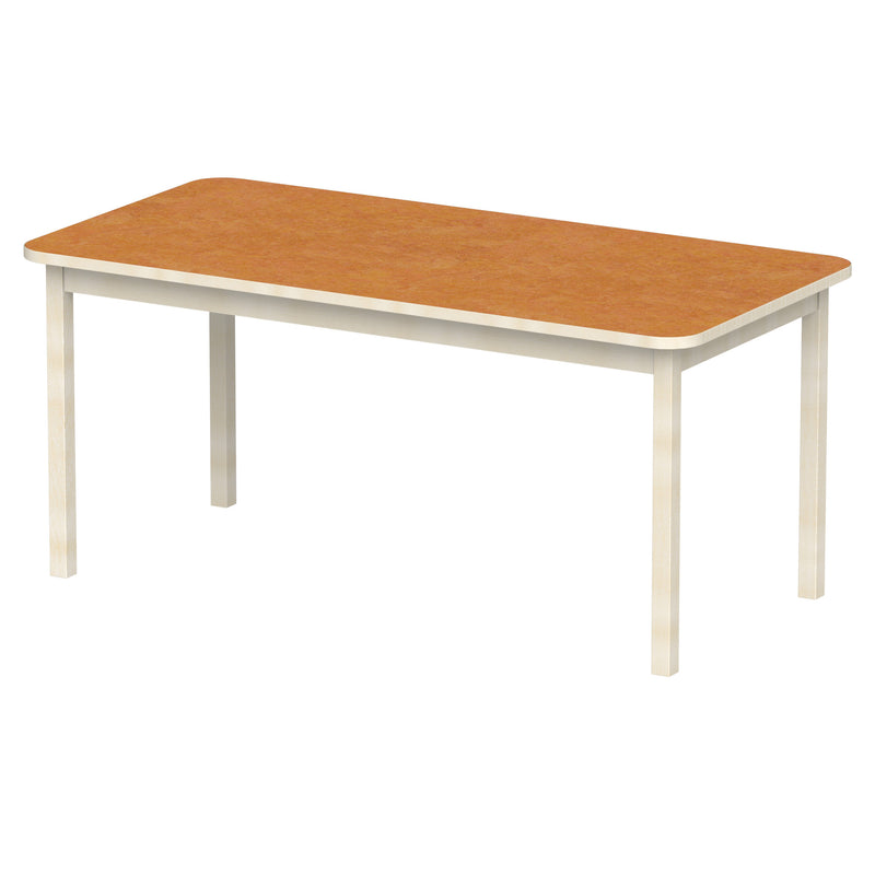 Bord Anna RH 160x80 cm, beige Marmoleum