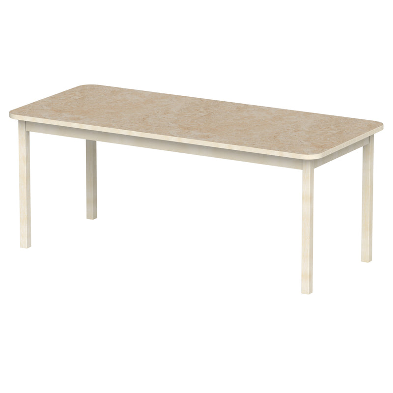 Bord Anna RH 180x80 cm, beige Marmoleum