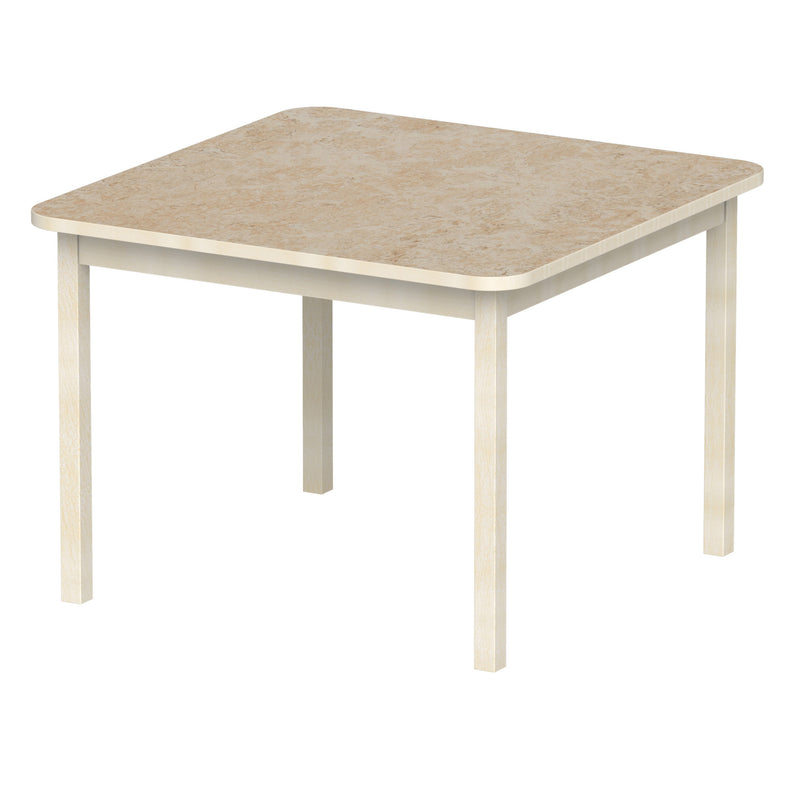 Bord Anna RH 100x100 cm, beige Marmoleum