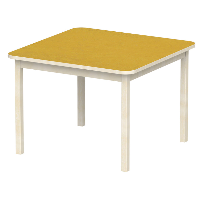 Bord Anna RH 100x100 cm, beige Marmoleum