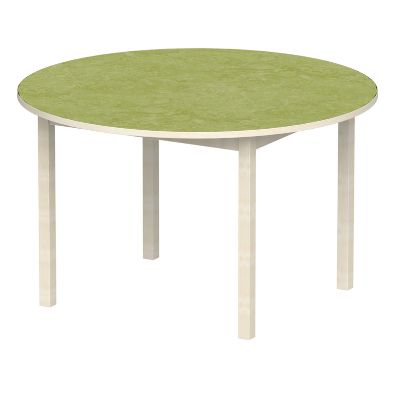 Bord Anna runt 120 cm, beige Marmoleum