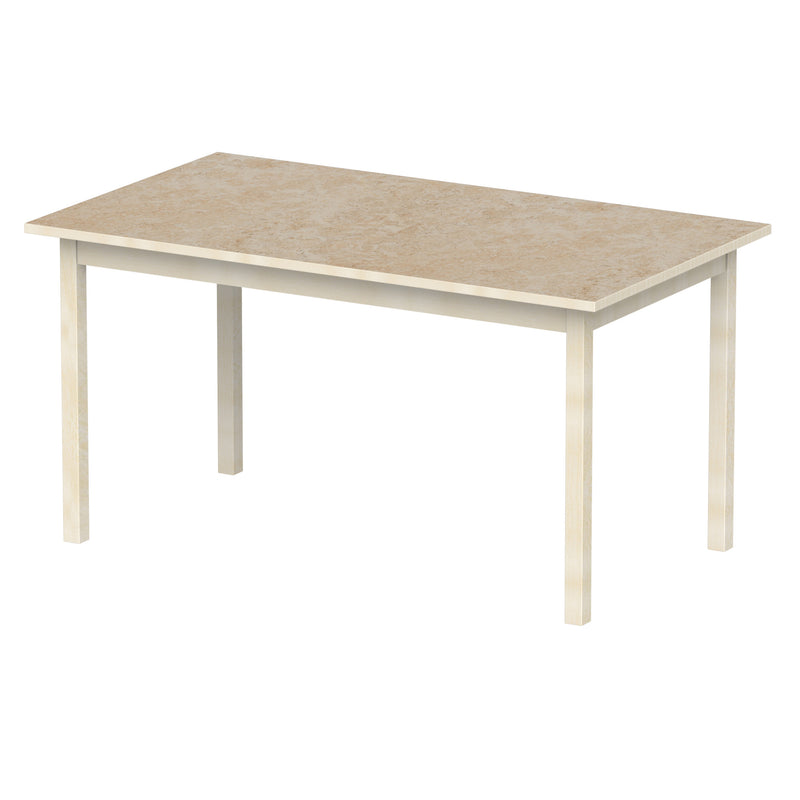 Bord Anna 140x80 cm, beige Marmoleum