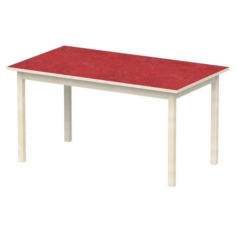 Bord Anna 140x80 cm, beige Marmoleum