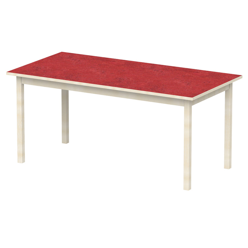 Bord Anna 160x80 cm, beige Marmoleum