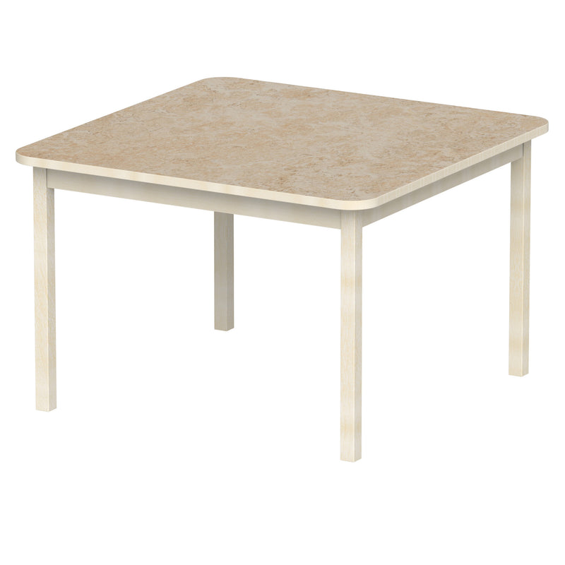 Bord Anna RH 110x110 cm,beige Marmoleum