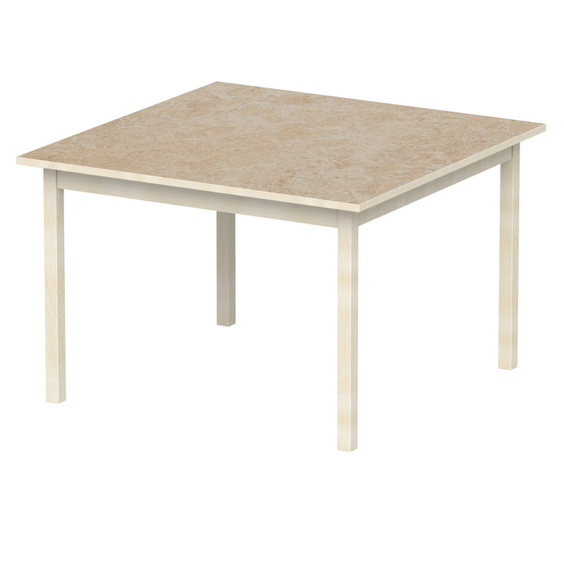 Bord Anna 110x110cm, beige Marmoleum