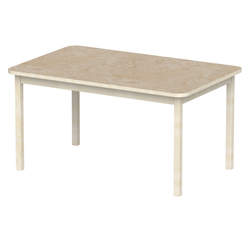 Bord Anna RH 140x90 cm, beige Marmoleum